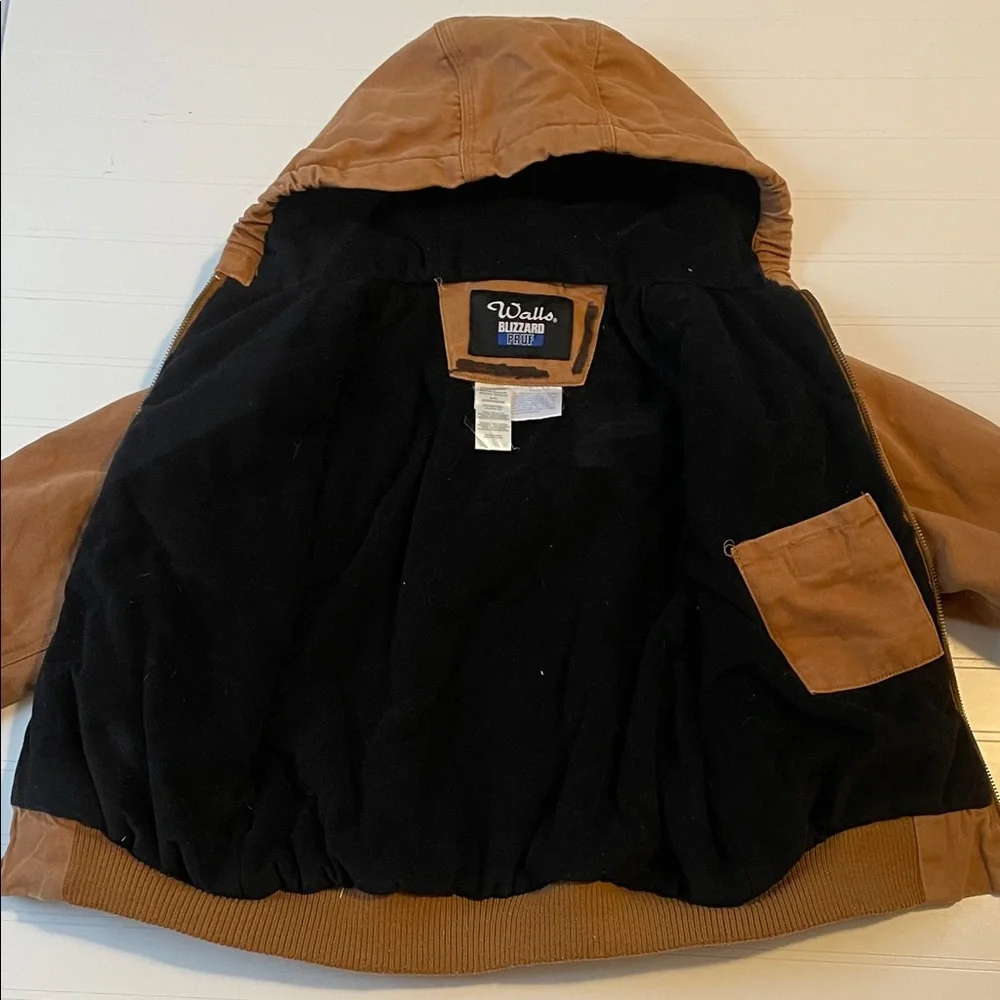 Walls Blizzard Pruf Brown Kids Work Jacket